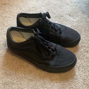 All Black Low Top Vans
